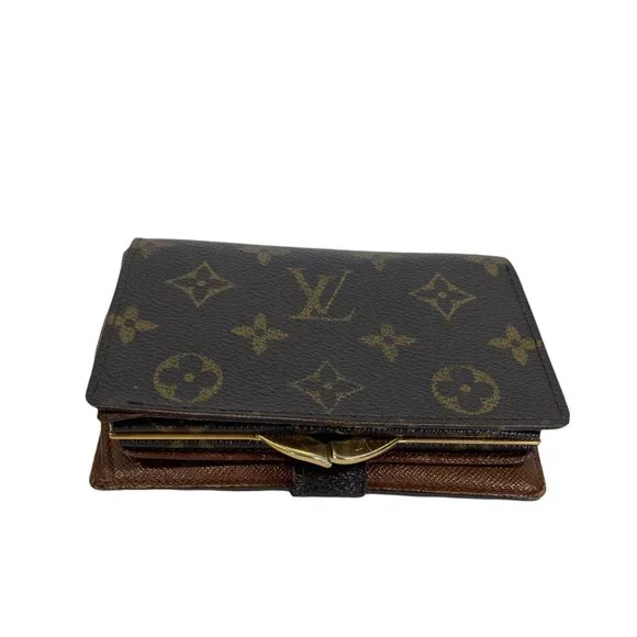 Authentic Louis Vuitton Wallet Porte Monnaie Billets Viennois Bifold Brown Monog - Picture 10 of 13